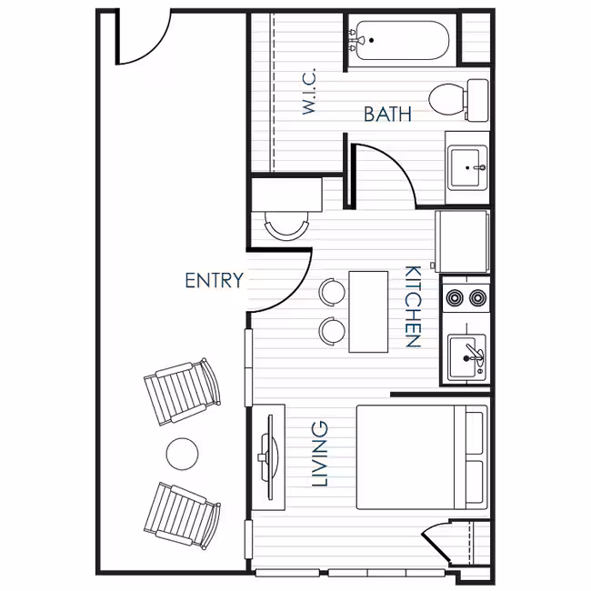Unit 411 511 floor plan